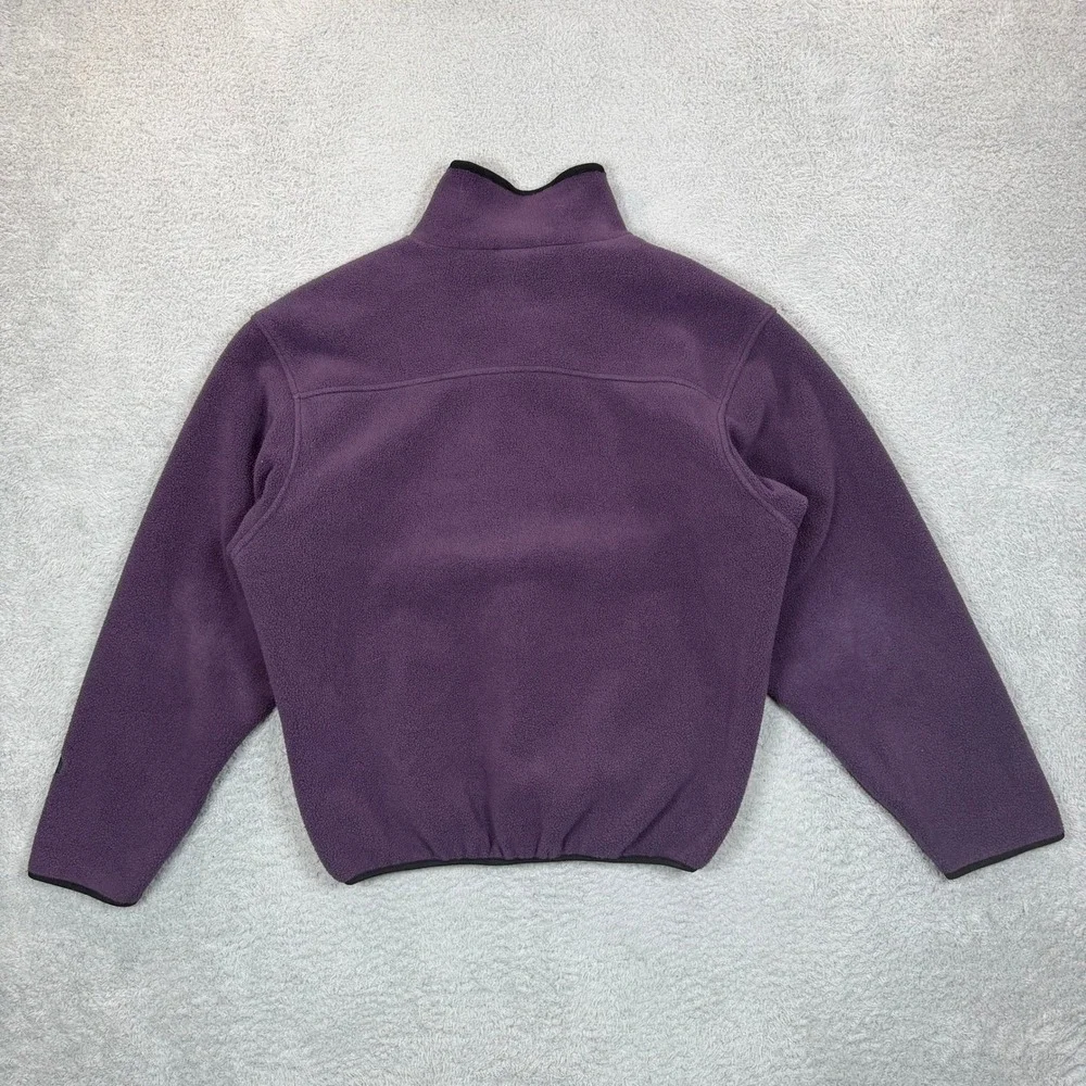 Vintage 90s The North Face Purple Fleece Quarter Zip Pullover Made in USA Mens M